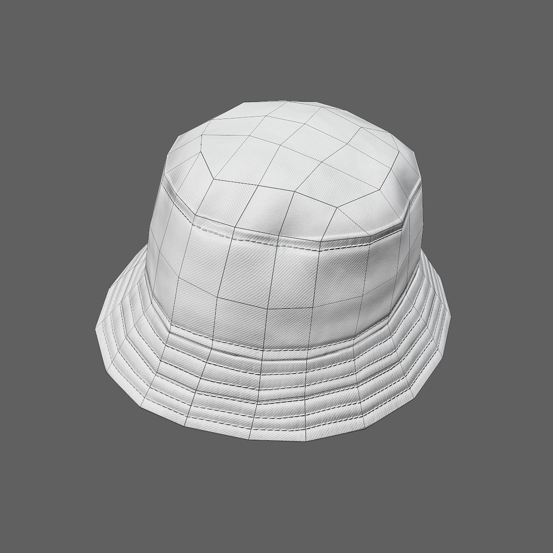 3D bucket hat - TurboSquid 1606610