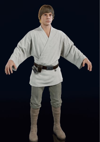 luke farmboy 3D model