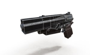 gun 10mm pistol 3D model