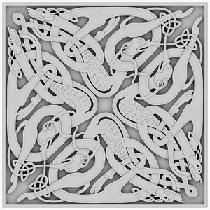 3D celt celtic ornament