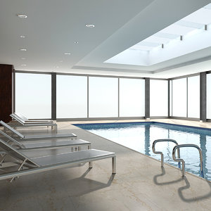 3D scene swimming pool