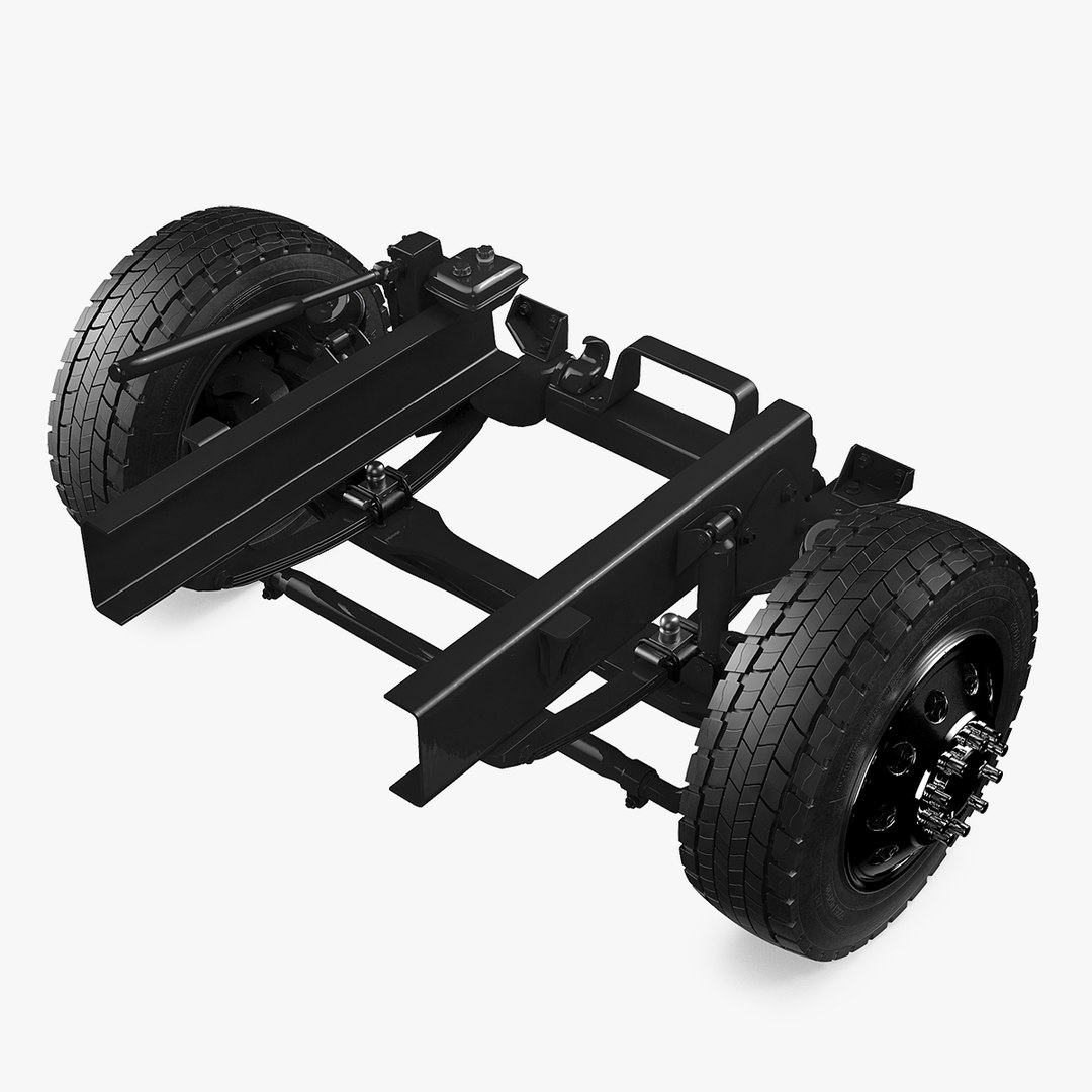 Heavy duty truck chassis 3D model TurboSquid 1606959