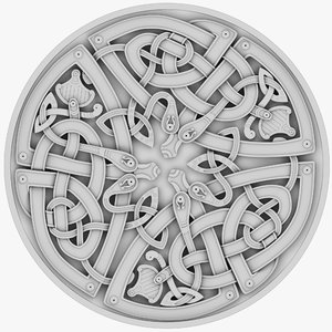 3D celt celtic ornament model