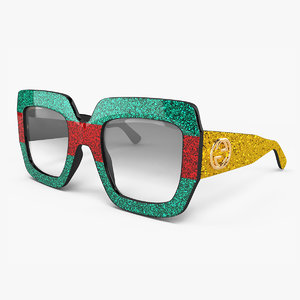 3D gucci sunglasses model