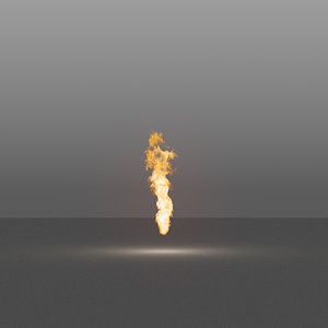 burning flames 09 vdb 3D model