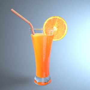 orange juice 3D model