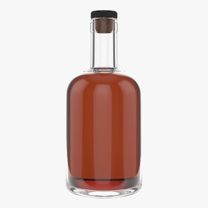 whiskey bottle 3D