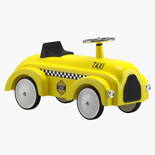 3D toy children scooter car