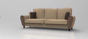 sofa pillows 3D model