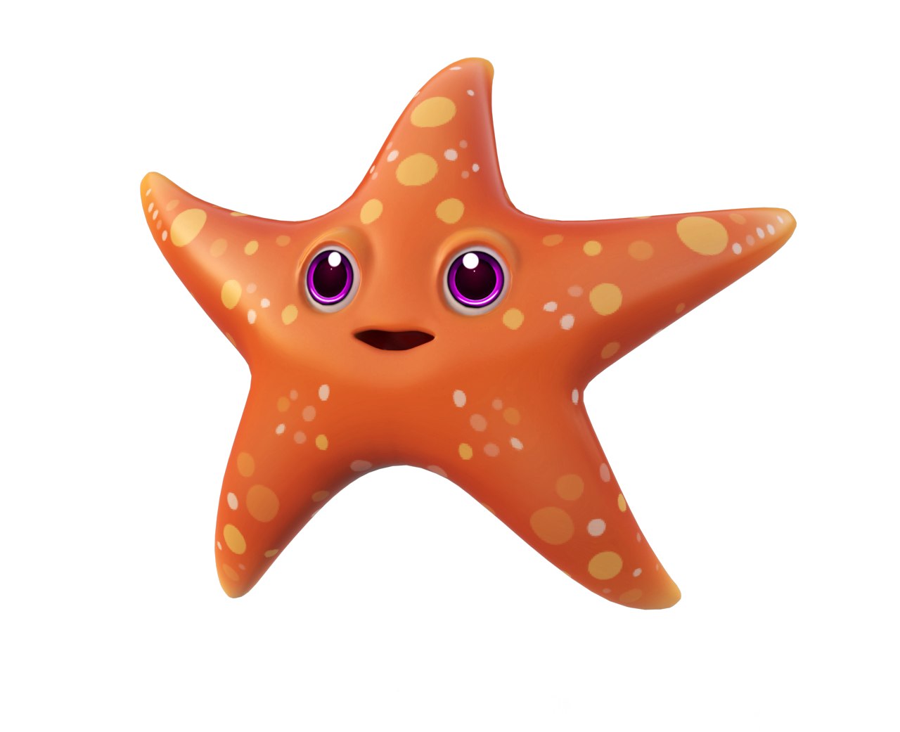 Common starfish toon fish 3D model - TurboSquid 1585549