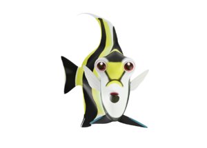 3D model moorish idol fish toon
