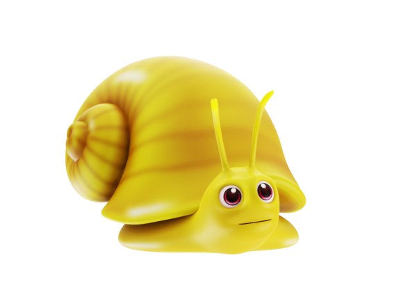 3d Golden Apple Snail Toon Turbosquid