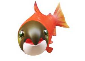 chinook king salmon fish toon 3D model