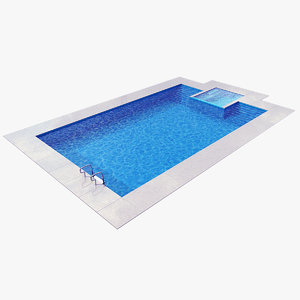 3D model swimming pool
