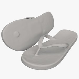 3D model mesh slippers