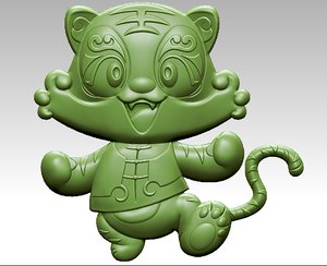 tiger little 3D model