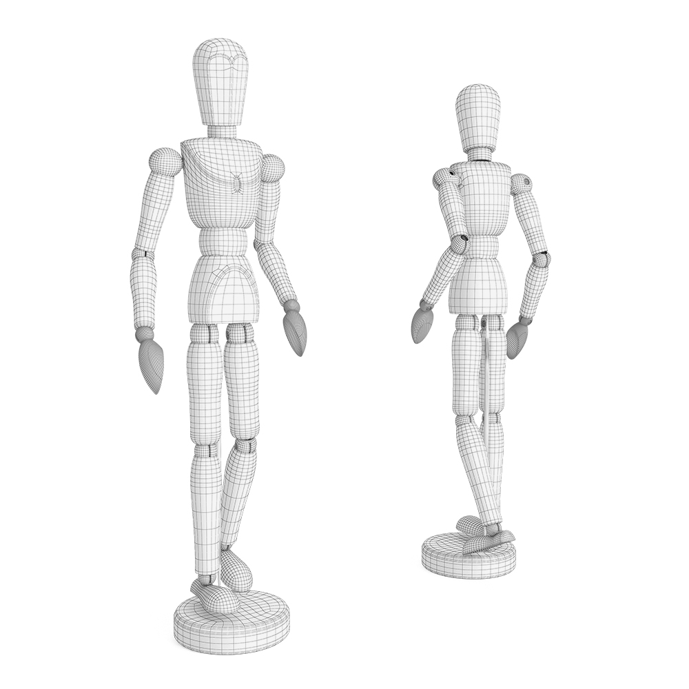 drawing mannequin 3d model