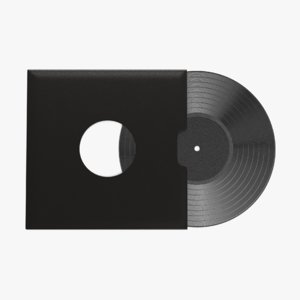 vinyl record sleeve 2 3D