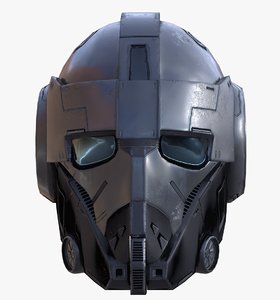 3D sci-fi helmet model