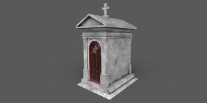 3D cemetery mausoleum