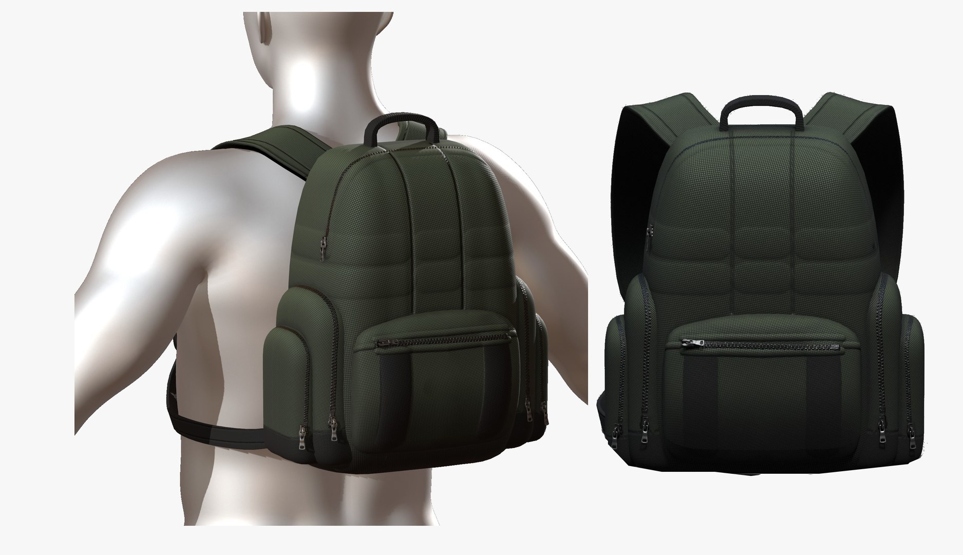 3D backpack generic camping model TurboSquid 1608650