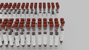 blood test tubes model