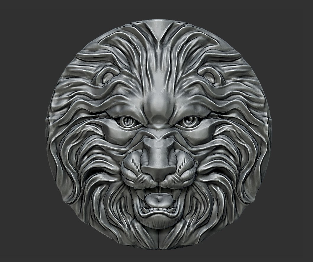 3D lion head model TurboSquid 1608879