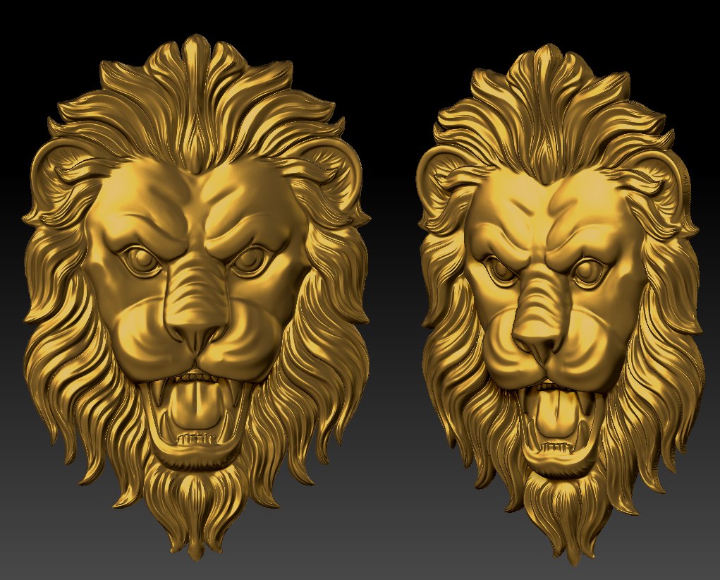 Lion head 3D model TurboSquid 1608928