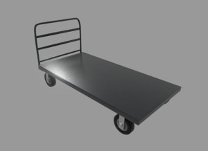 3D table cart model