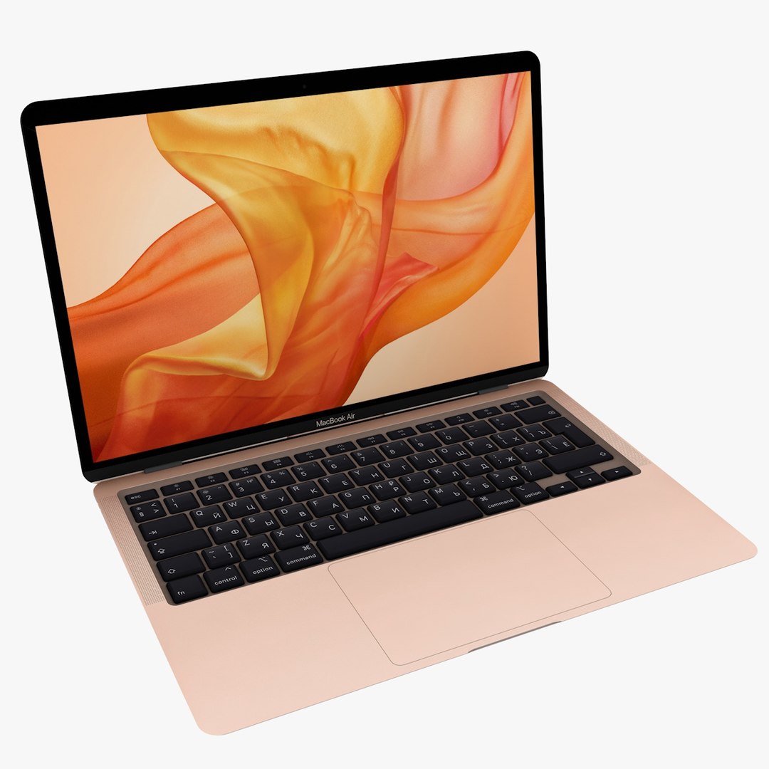 Apple macbook gold model - TurboSquid 1609403