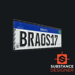 License Plate Mercosul