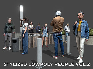 3D stylized people casual pack