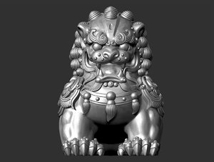 3D guardian lion