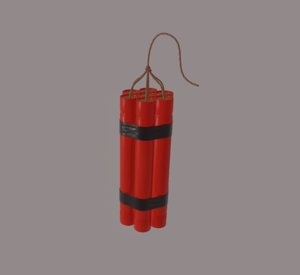 red dynamite 3D model