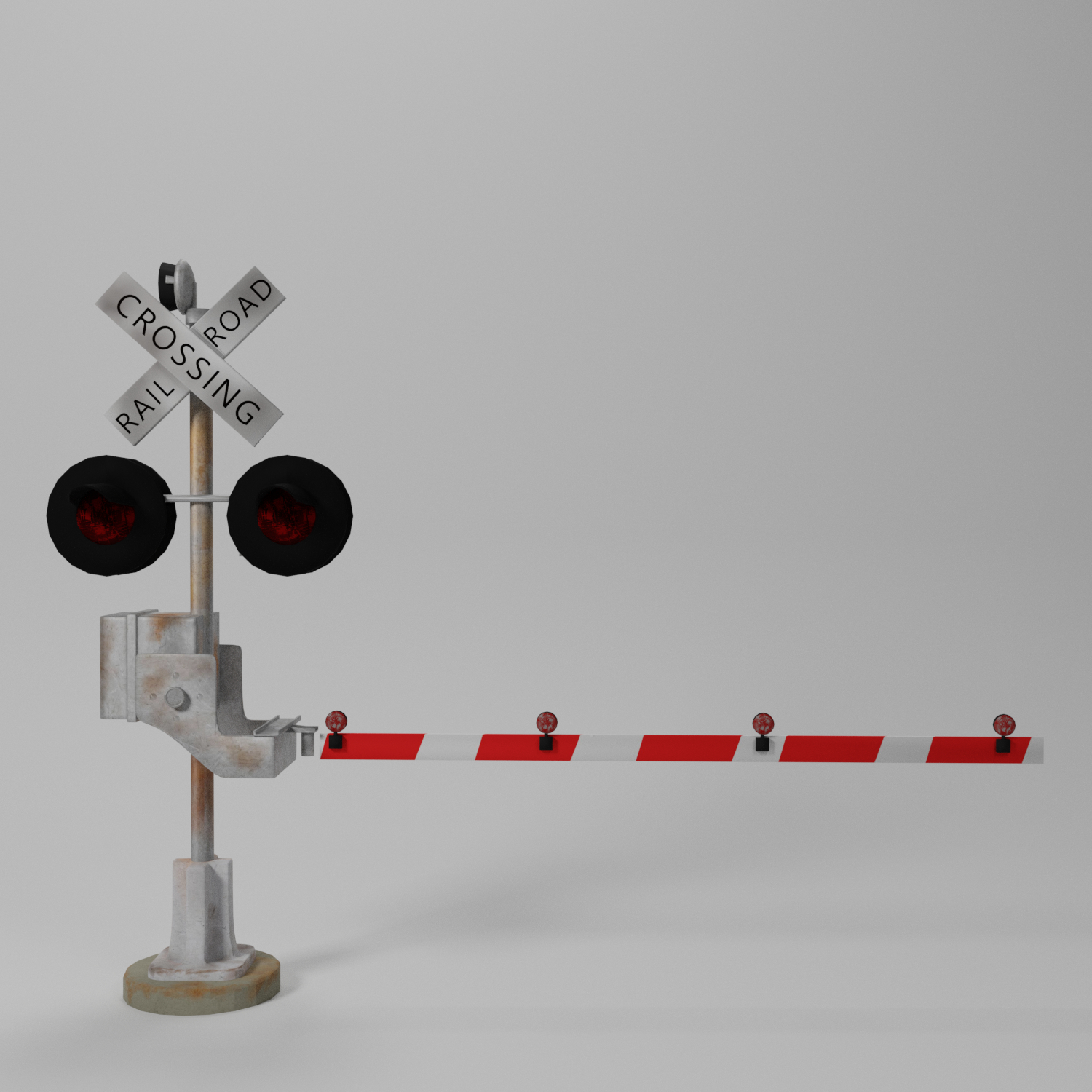 3D Railroad Crossing Gate Animations Model - TurboSquid 1609502