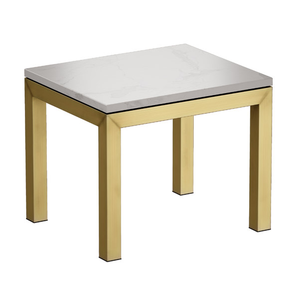 Parsons White Marble Top Brass Base End Table 2018 Vray Modelo 3d Turbosquid 1609647 Parsons White Marble Top Brass Base End, Marble Top Brass Base Coffee Table