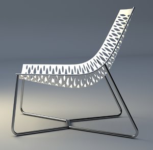 3D model york lounge chair