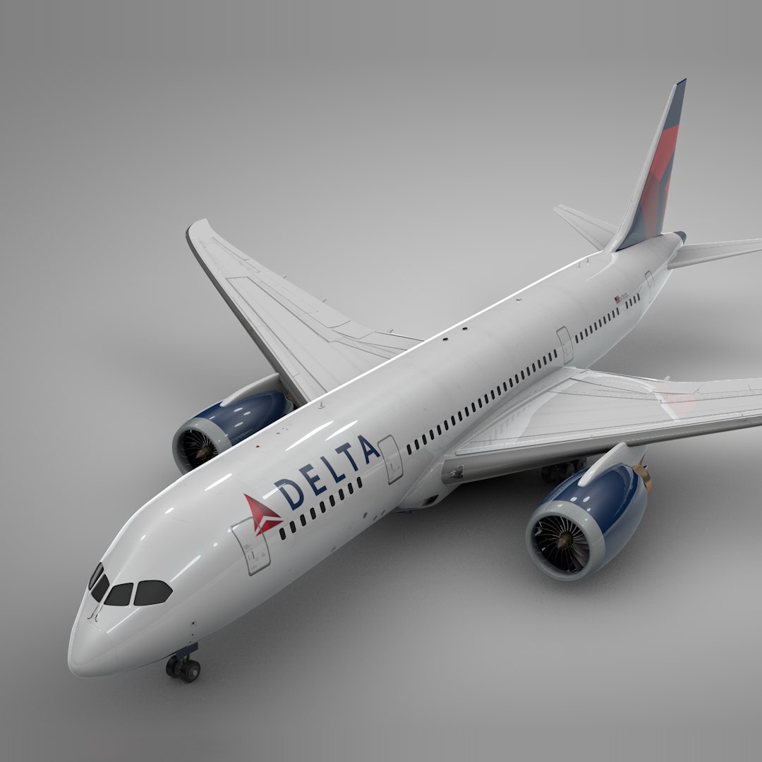 3D boeing 787 dreamliner delta - TurboSquid 1609719