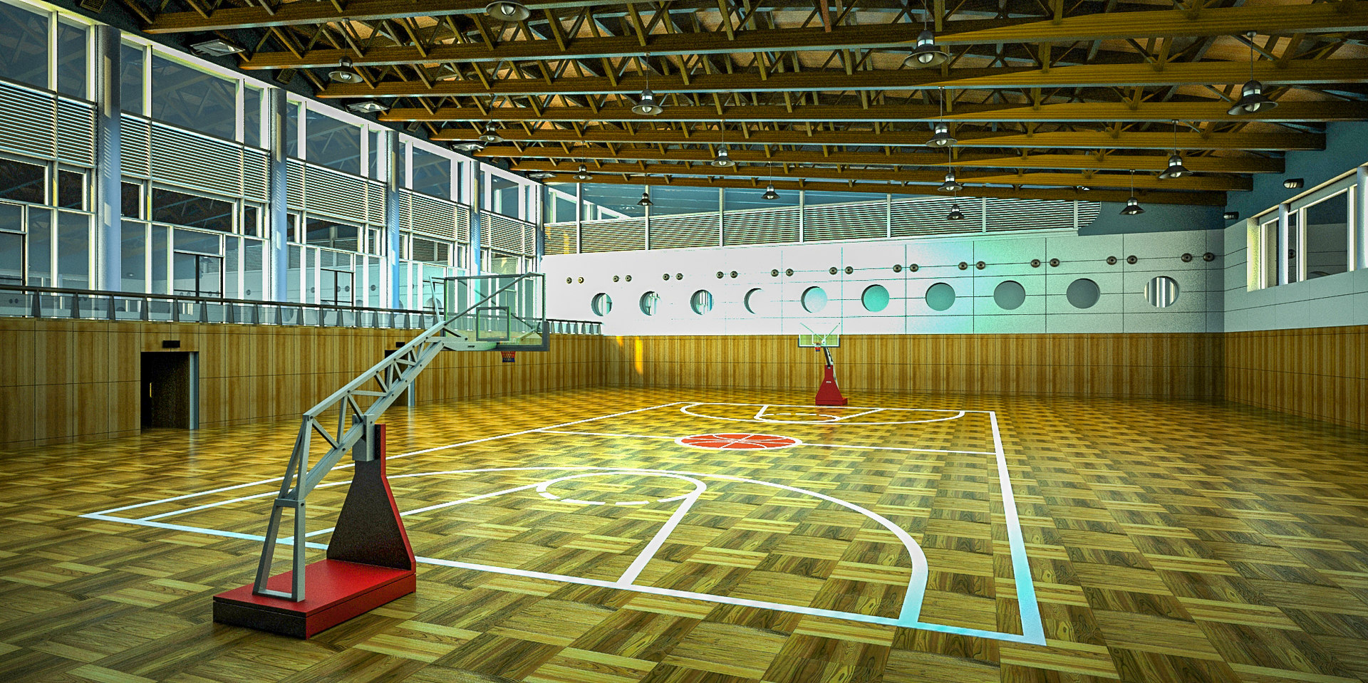 Basketball gym model TurboSquid 1609962