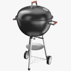 3D real bbq grill