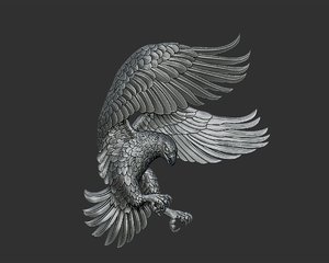 eagle bird pendant 3D model