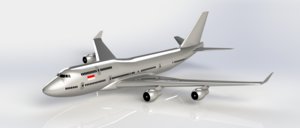 airplane plane boeing 3D