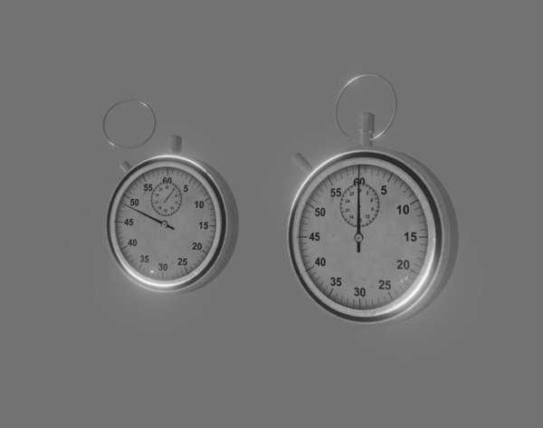 stopwatch watch stop 3D