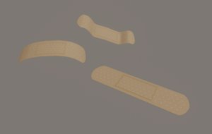 3D sticking plaster model