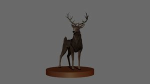 3D realistic deer model