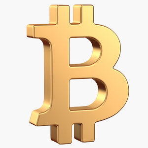bitcoin symbol 3D model