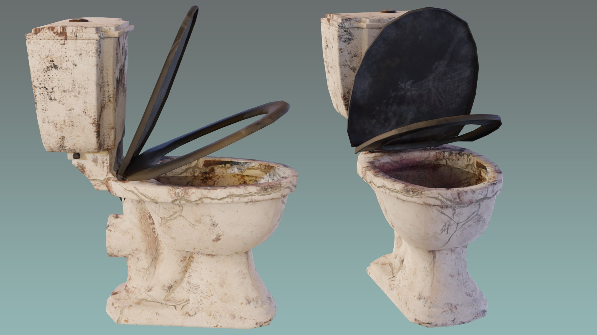 Toilet clean dirty 3D TurboSquid 1610796