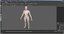 complete female body anatomy skin 3D model