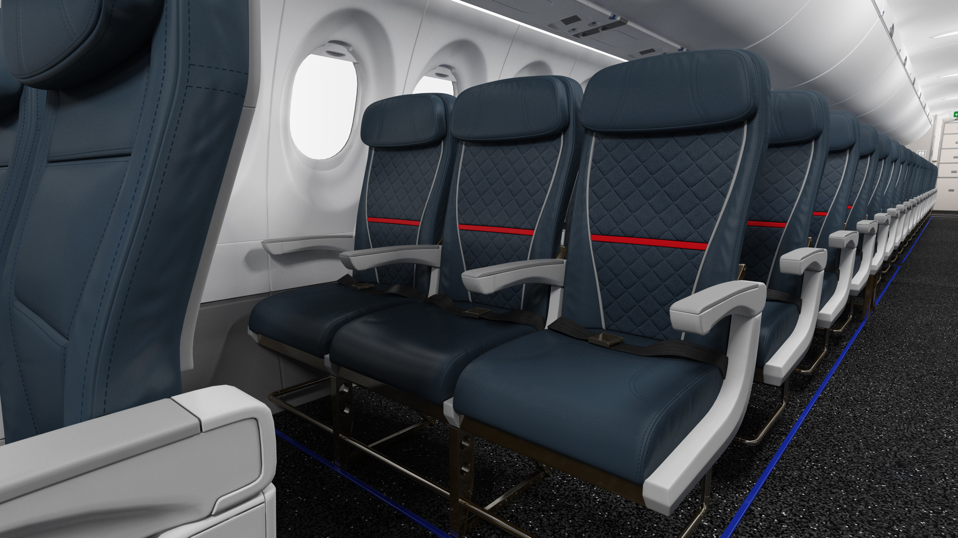 3D airbus a220 100 interior - TurboSquid 1610996