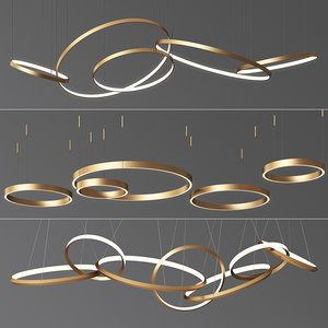 3D model ring chandelier 1